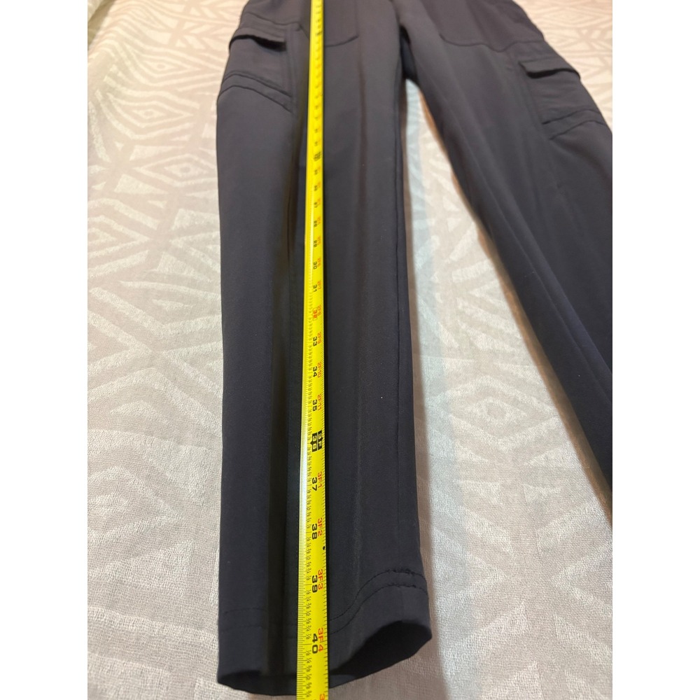 Athleta Black Ankle high rise Cargo Pants Womens Size 8T Straight‎ Leg - Picture 4 of 8